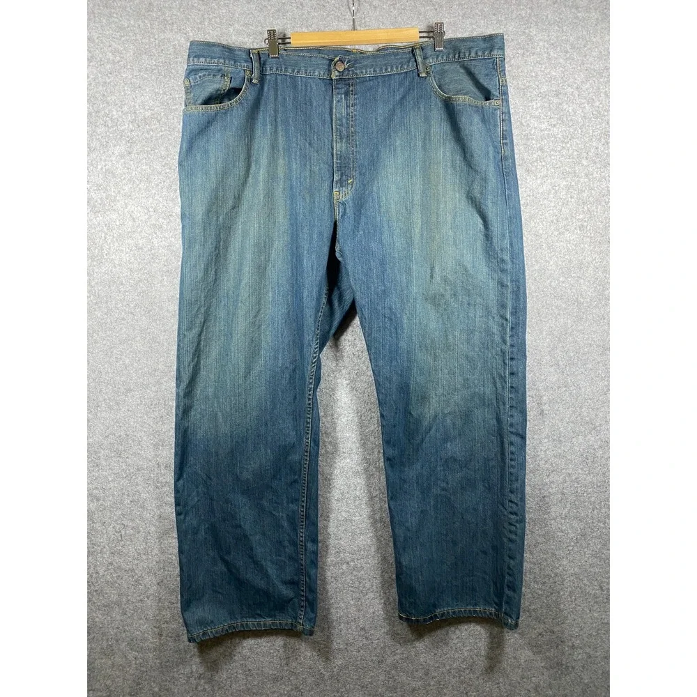 Levis 559 Relaxed Straight Mens Jeans Blue Medium Wash Denim W46 L30